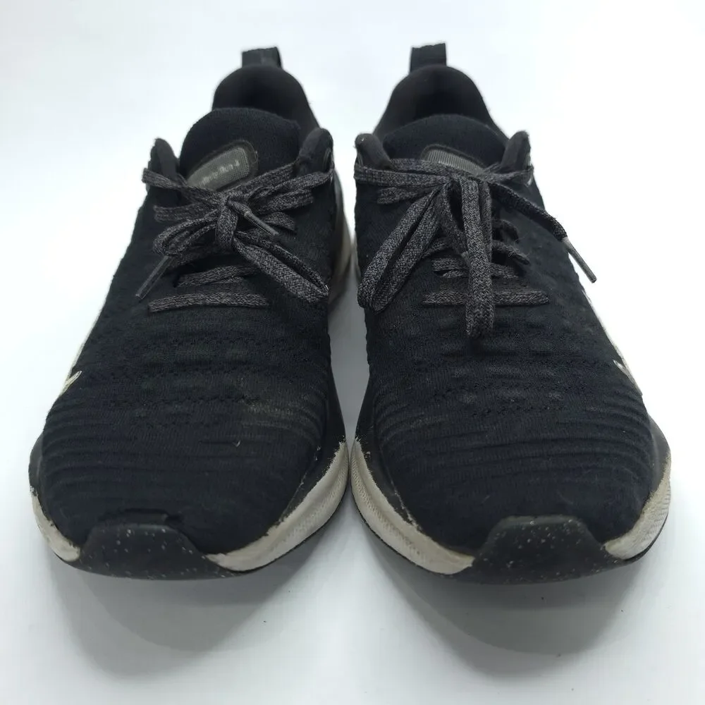Nike ReactX Infinity Run 4 Black Athletic Road Sneakers DR2665 001 Size 8.5